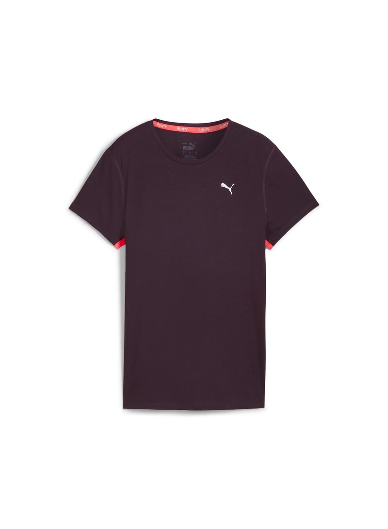 PUMA RUN FAVORITE Womens Purple T-Shirt - Image 1